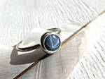Blue Star Sapphire Silver Ring by Siihraya