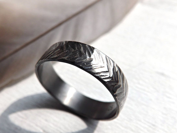 Silver Chevron Ring