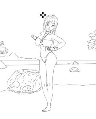 Swimsuit Tesy (outline)