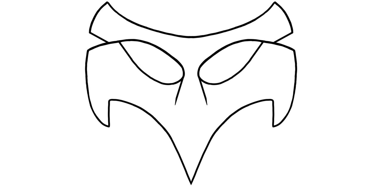 Persona 5 Crow Mask Outline By Minyboy5 On Deviantart Persona 5 Crow Mask Outline By Minyboy5 On Deviantart