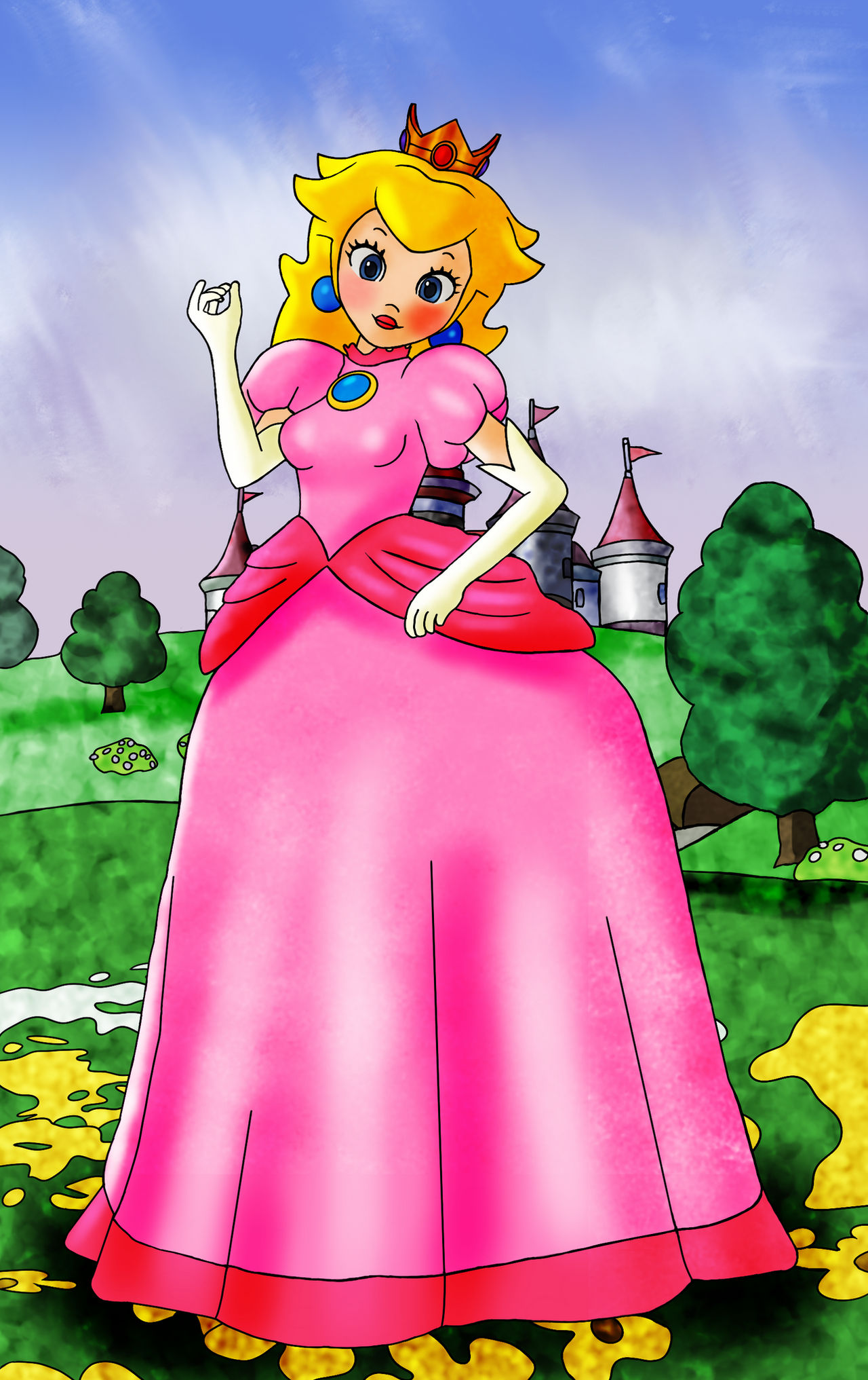 Princess Peach by MinyBoy5 on DeviantArt