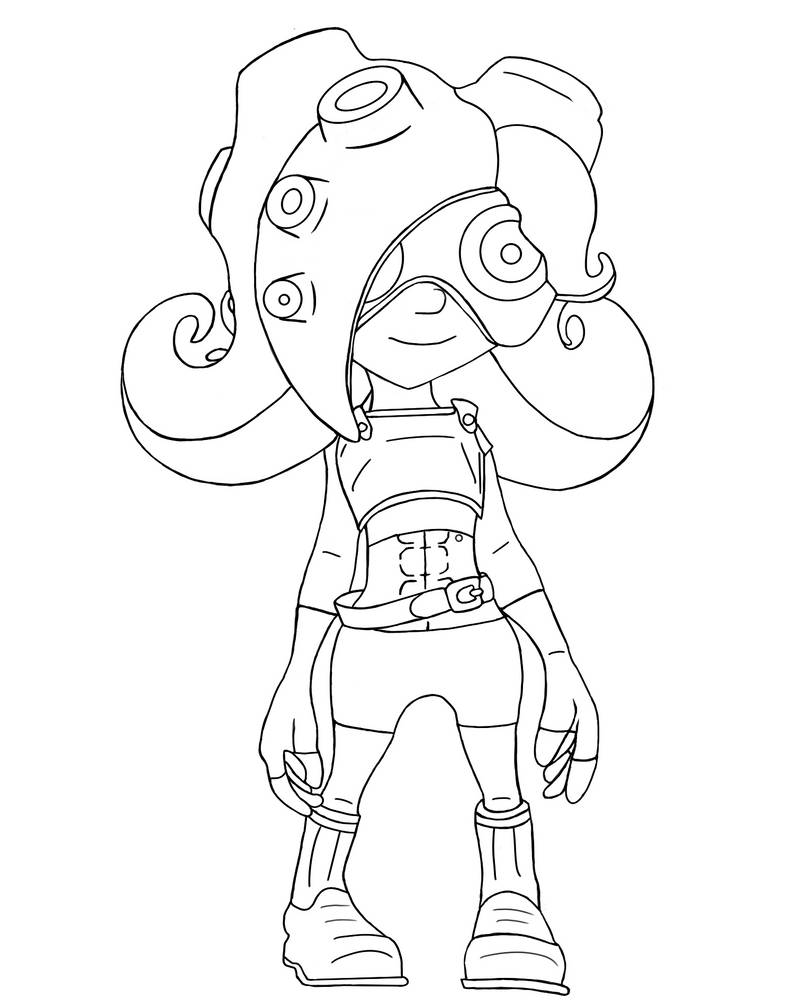 Wanted Octoling (outline) by MinyBoy5 on DeviantArt