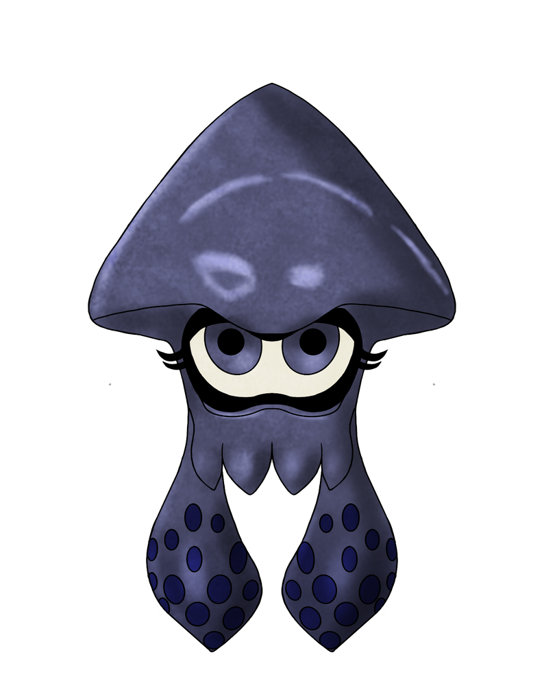 Mysterious Inkling Squid Form (no background) by MinyBoy5 on DeviantArt