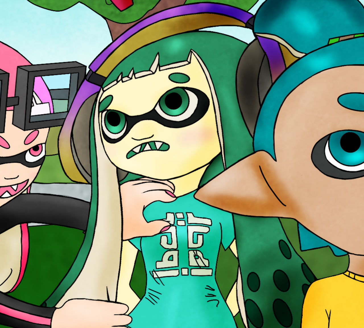 Pink Inkling Jumping Yandere Crazy Pink Inkling (variation) by MinyBoy5 on DeviantArt