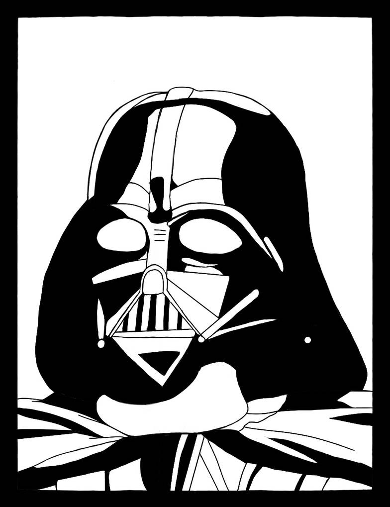 Darth Vader (outline) by MinyBoy5 on DeviantArt