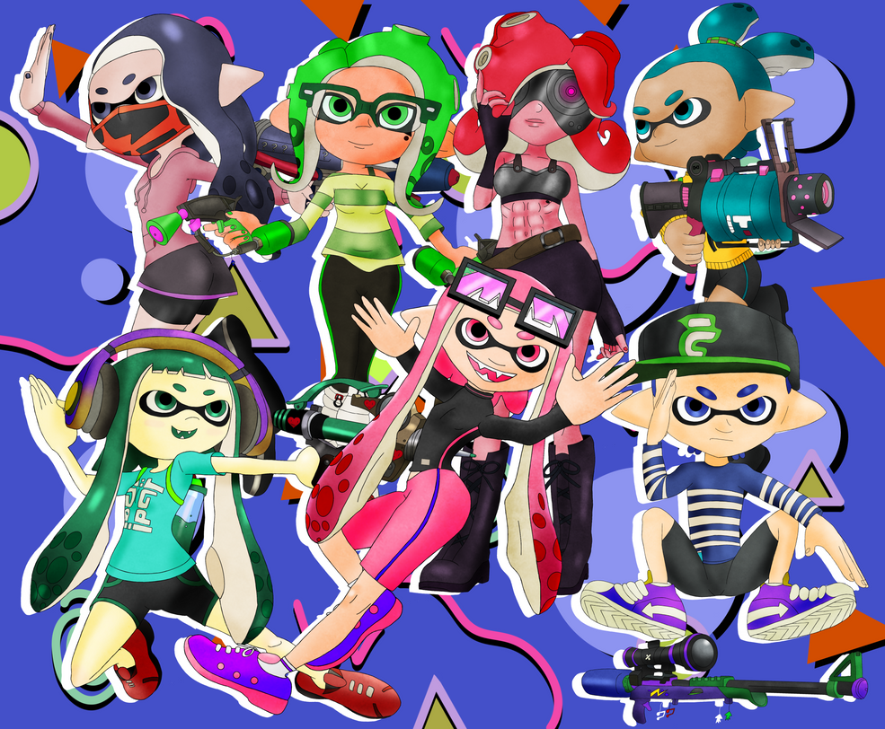 Pink Inkling Stock Icon 90's Pink Inkling Squad by MinyBoy5 on DeviantArt