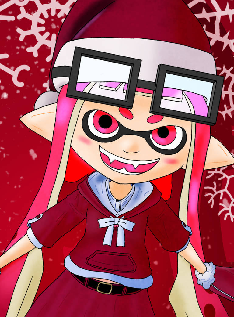 Pink Inkling Jumping Merry Christmas Crazy Pink Inkling (variation) by MinyBoy5 on DeviantArt