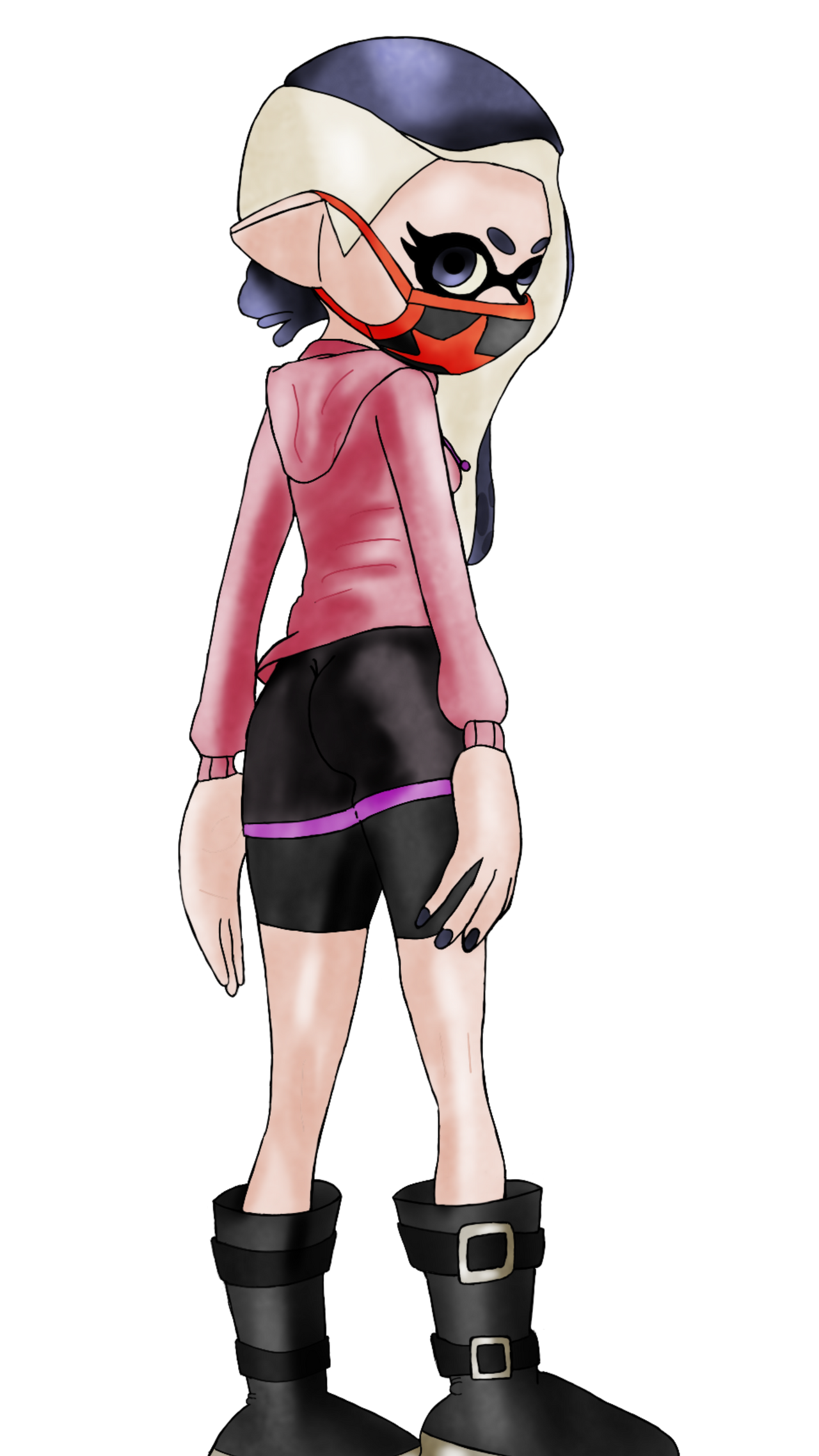 Sunset Mysterious Inkling (no background) by MinyBoy5 on DeviantArt