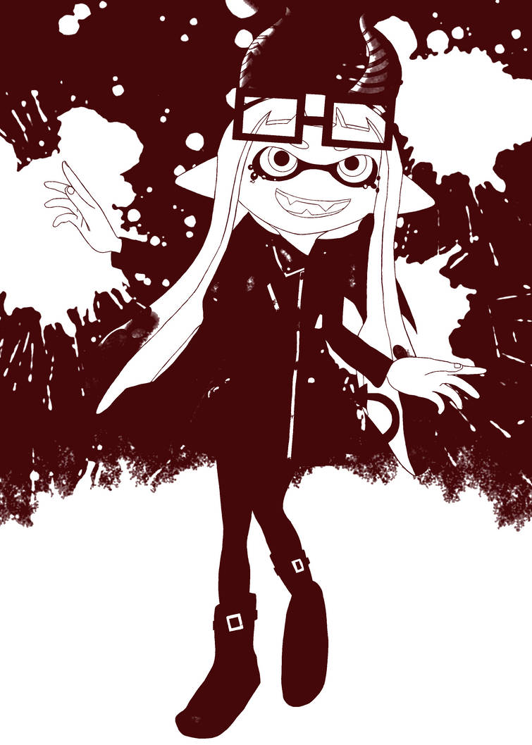 Deviantart Dark Inkling Devil Crazy Pink Inkling (variation) by MinyBoy5 on DeviantArt