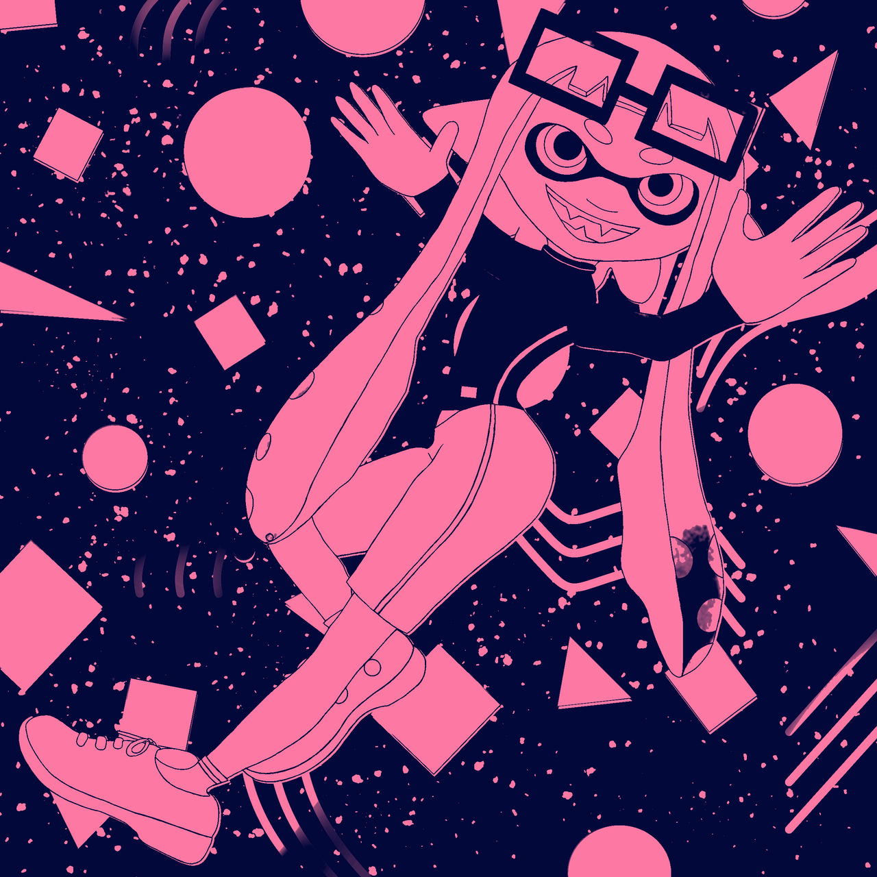 Pink Inkling Jumping Outrageous Crazy Pink Inkling (variation) by MinyBoy5 on DeviantArt