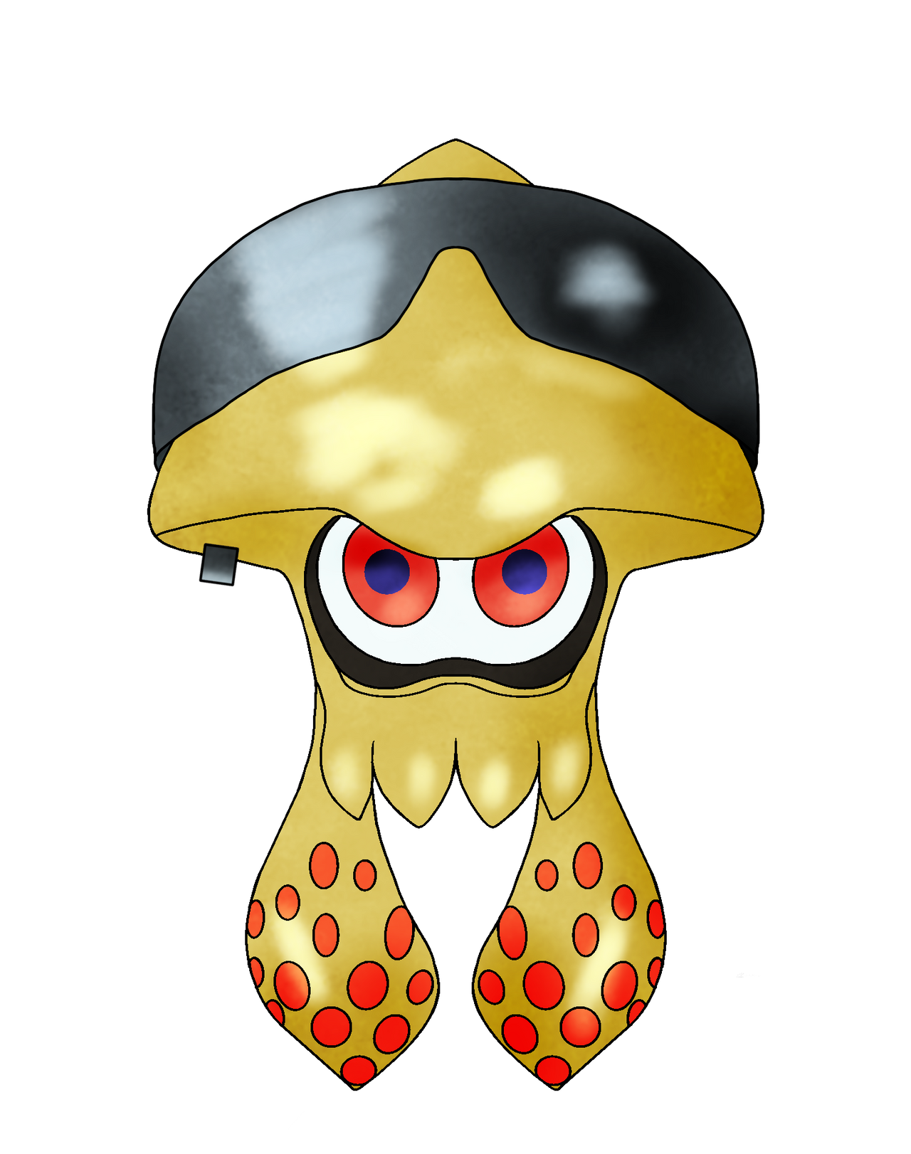 Blaine The Inkling Squid Form (no background) by MinyBoy5 on DeviantArt