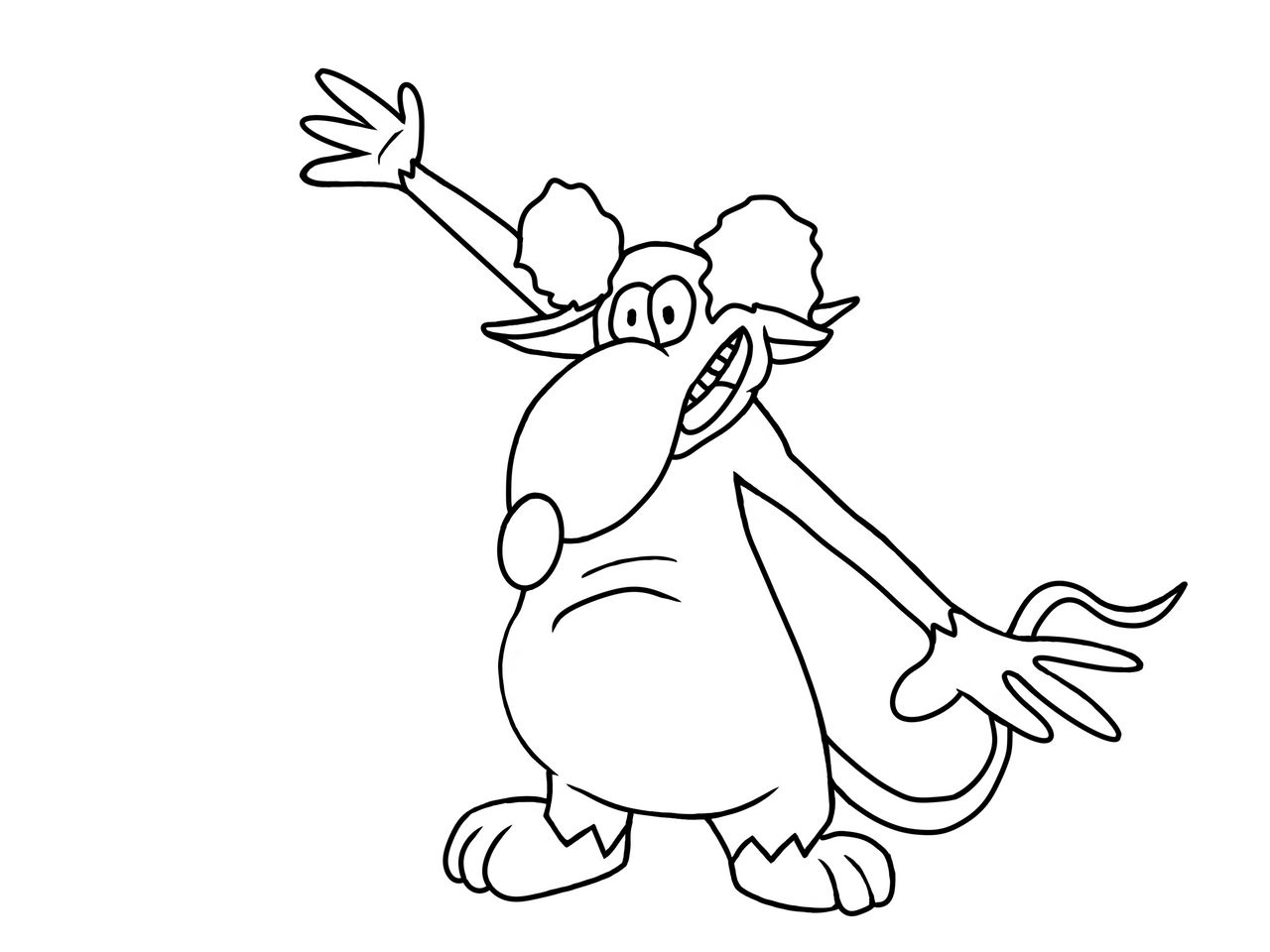 Larry (outline) (no background) by MinyBoy5 on DeviantArt