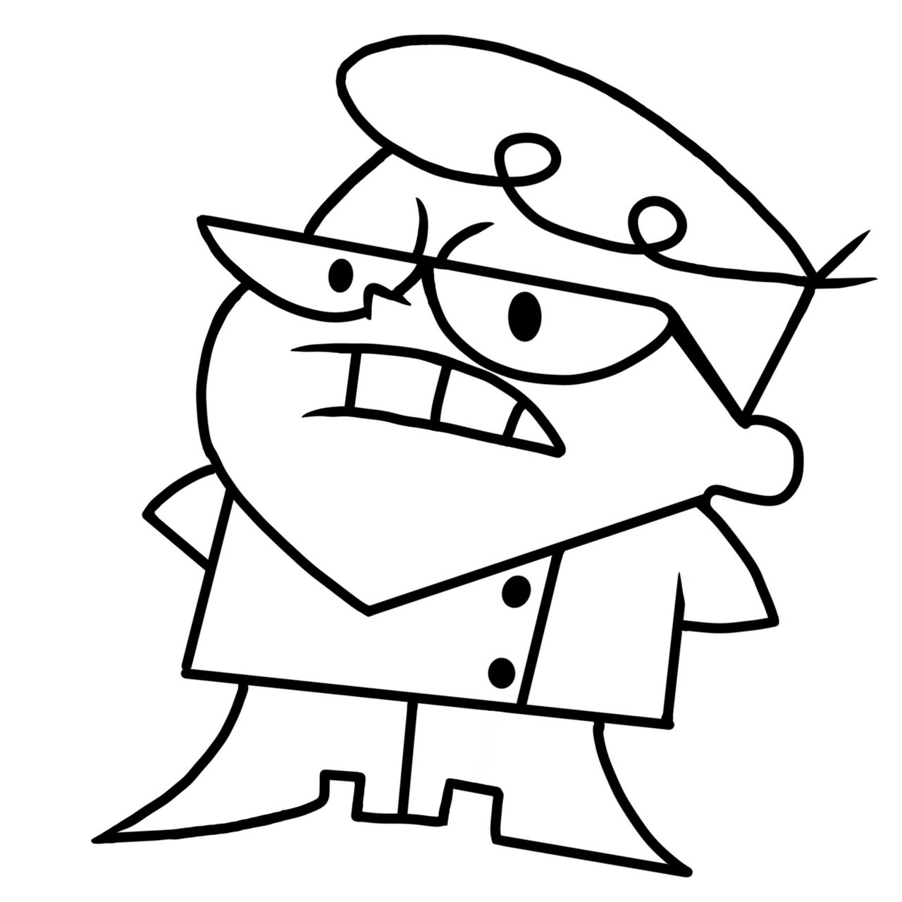 Dexter's Lab Line Vector Dexter's Laboratory (outline) by MinyBoy5 on DeviantArt