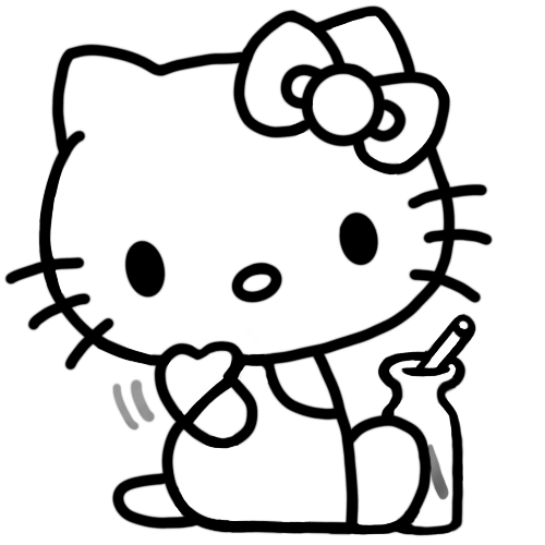 Hello Kitty Outline By MinyBoy5 On DeviantArt