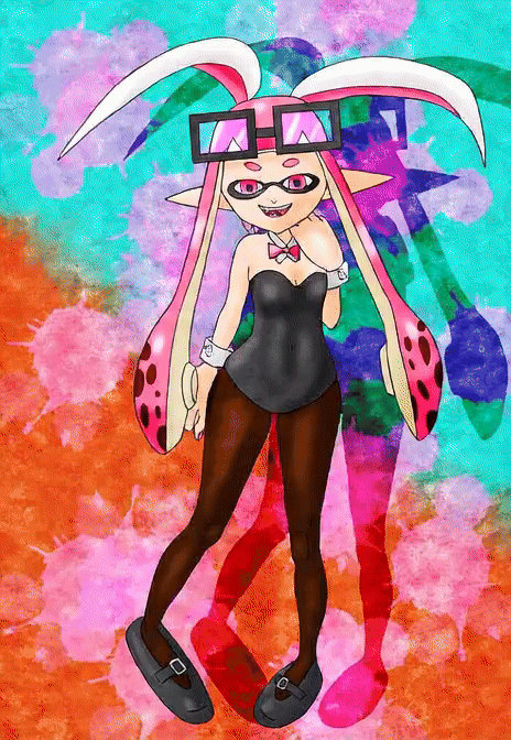 Pink Inkling Jumping Bunny Crazy Pink Inkling (variation) by MinyBoy5 on DeviantArt