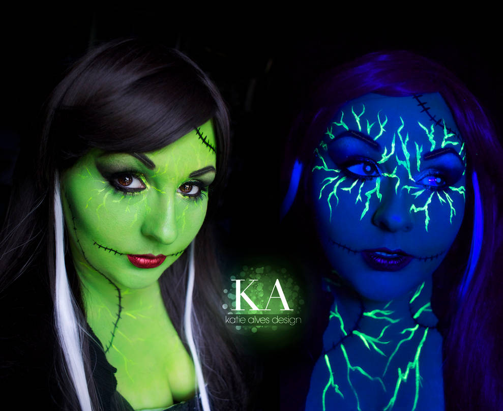 The Bride of Frankenstein - Black Light Makeup by KatieAlves