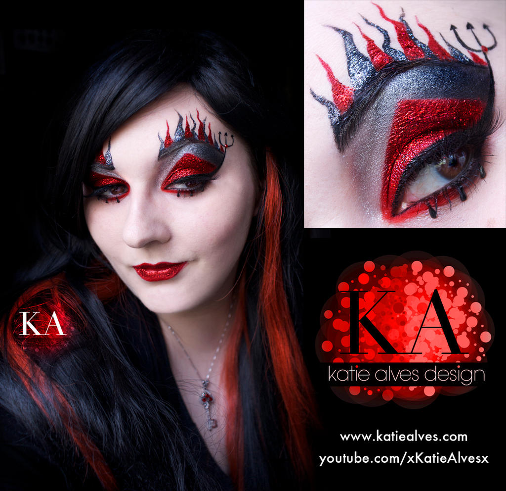 Devil Halloween Makeup with Tutorial By KatieAlves On DeviantArt devil-halloween-makeup-with-tutorial-by-katiealves-on-deviantart