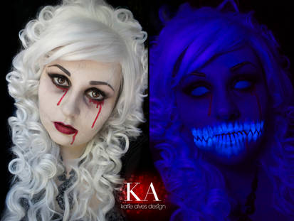 Black Light Ghost Makeup with Tutorial