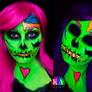 Black Light Pop Art Zombie (with Tutorial)