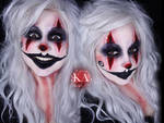 Creepy Clown Halloween Makeup w/ Tutorial