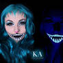 Black Light Cheshire Cat Makeup w/ Tutorial