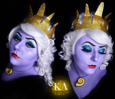 Ursula Makeup Face Paint Tutorial 