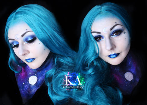 Moon Goddess Halloween Makeup w/ Tutorial