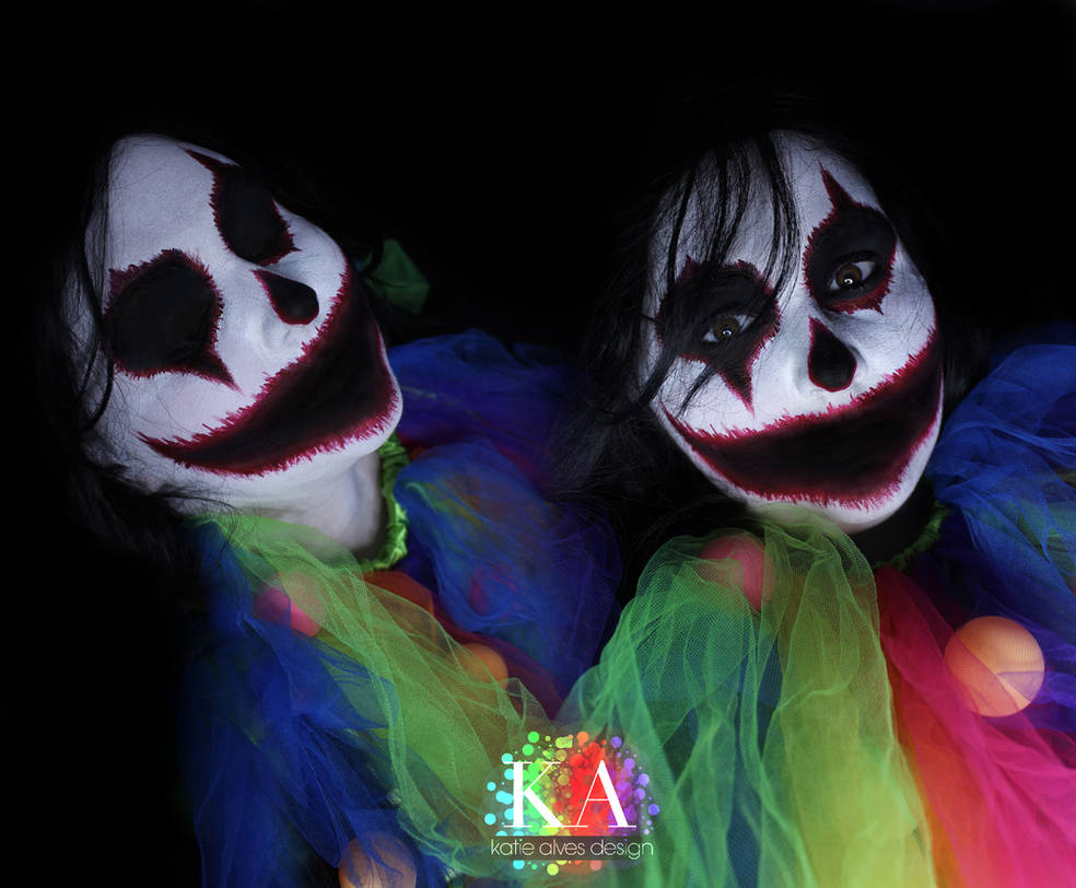 Scary Clown Makeup w/ tutorial by KatieAlves on DeviantArt