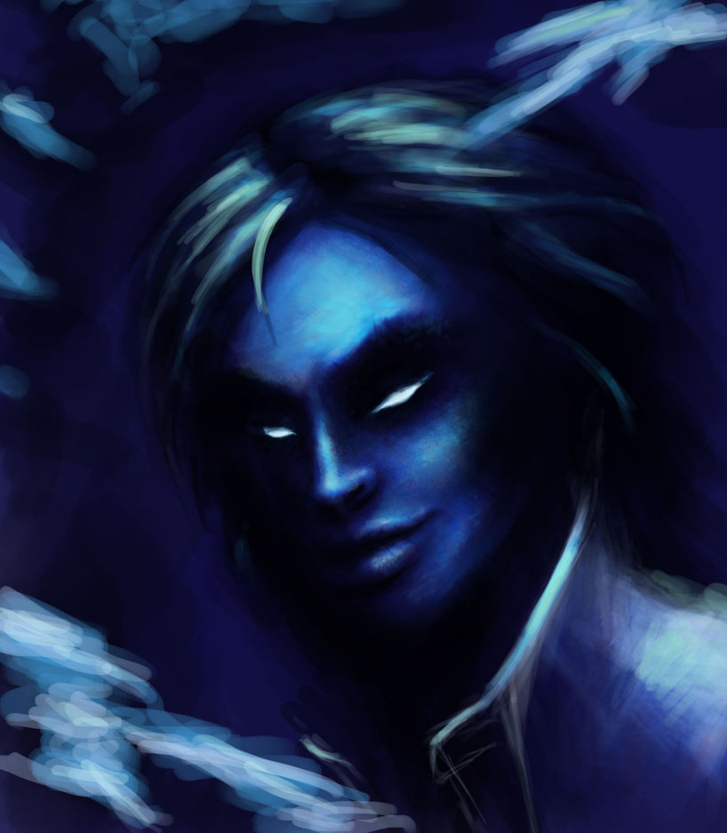 Blue Doodle WIP1