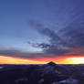 Dawn in Carpathian Mountains. Chornogora Ridge.