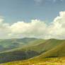 Polonyna Borzhava in summer. Carpathian Mountains.