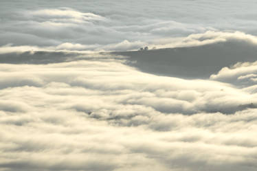 Cloudy morning sea