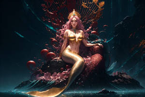 [OPEN] Yellow mermaid on throne