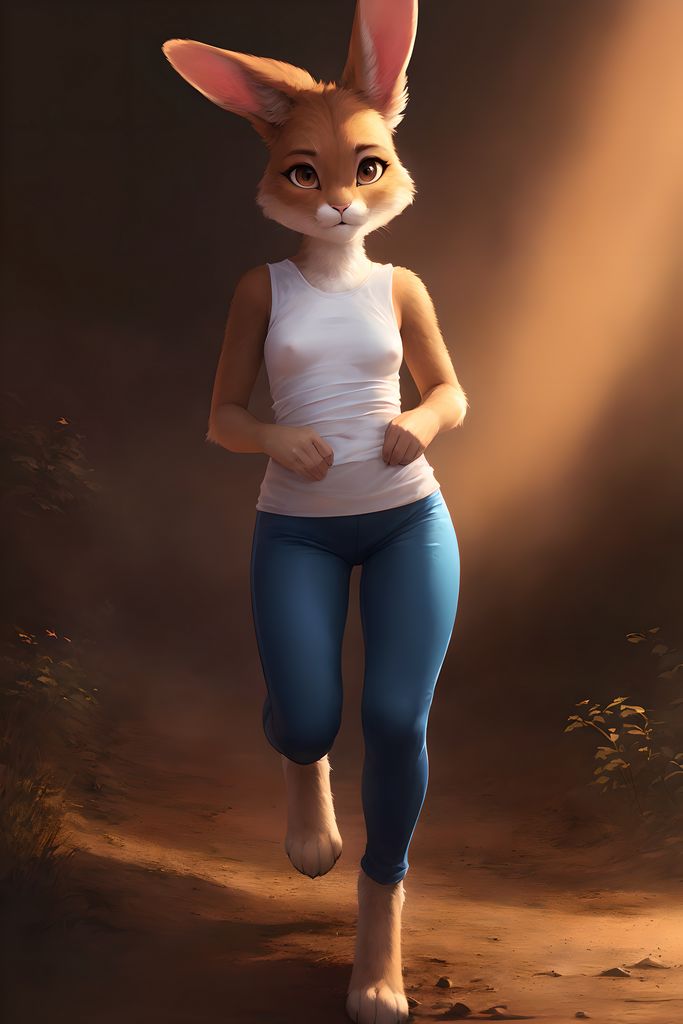 Morning rabbit walk by empyrea1 on DeviantArt