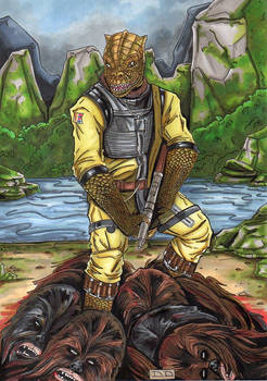 Bossk vs Wookiee ***COMMISSION***