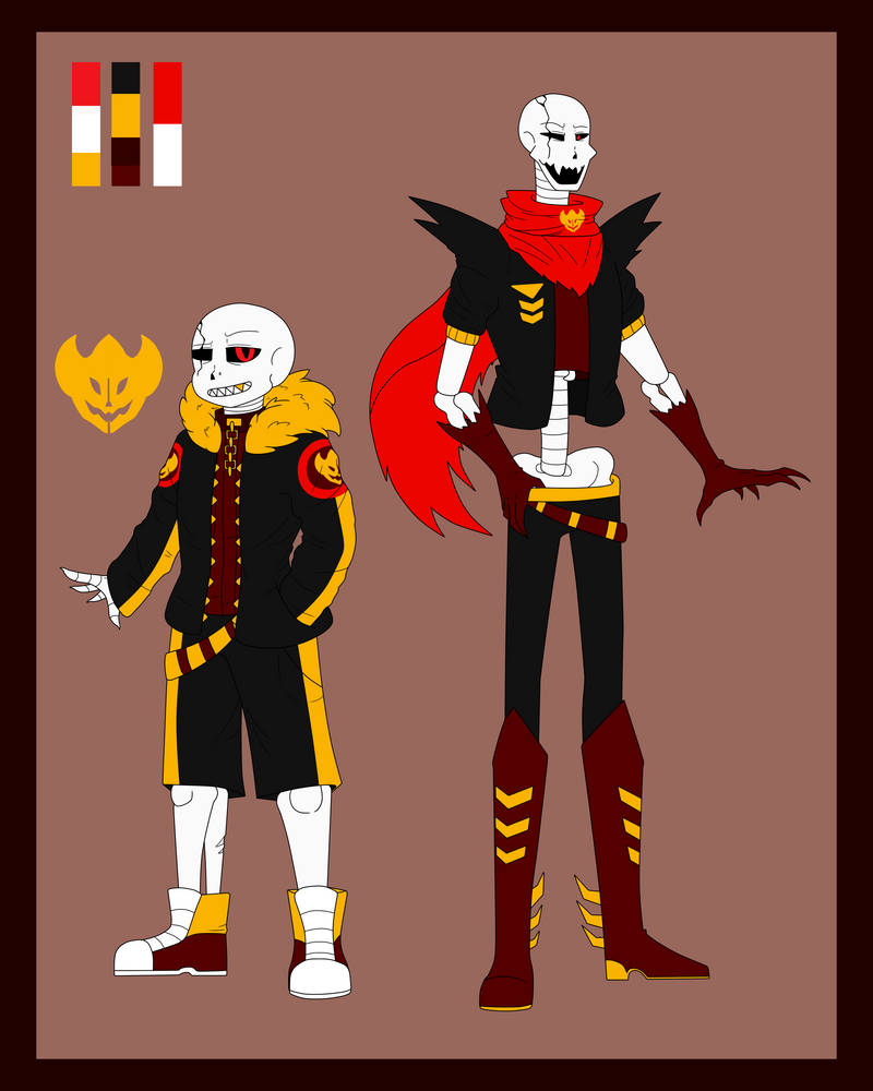 Underfell Sans And Papyrus Ref By Xxdartingdragonsxx On Deviantart