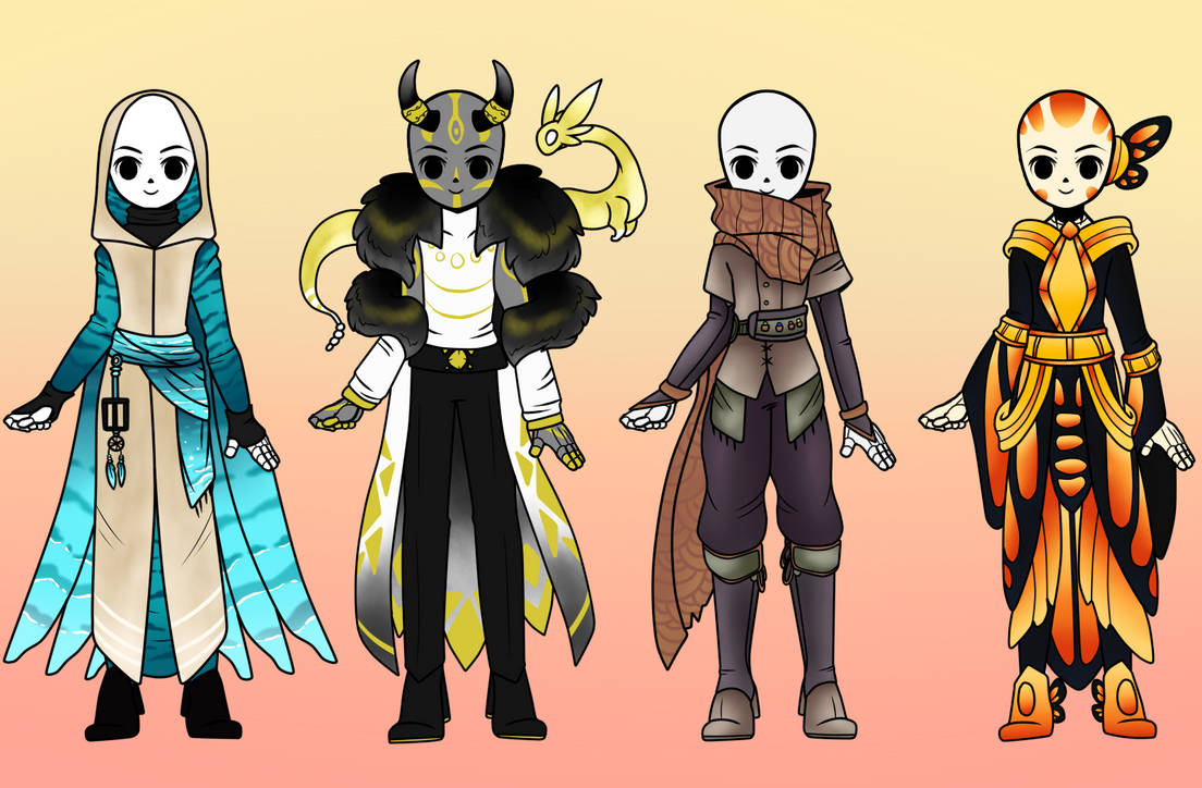 Skele Adopts (1/4) OPEN by DartingDragons on DeviantArt