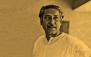 Portrait Of Bangabandhu Sheikh Mujibur Rahman