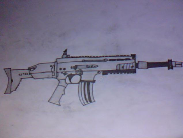 SCAR assault rifle by Uni-koi on DeviantArt