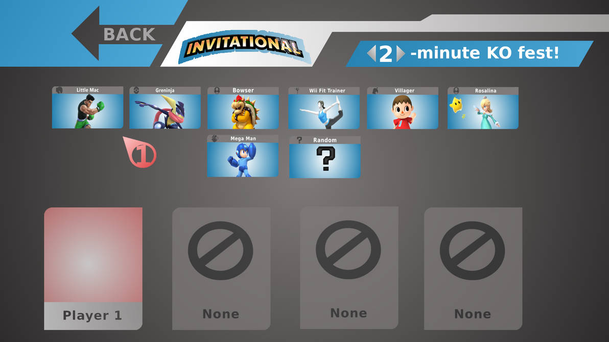 Smash Bros Invitational Character Select Roster by ProbablyStan on ...
