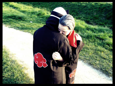 Kakuzu Hidan Cosplay still hug