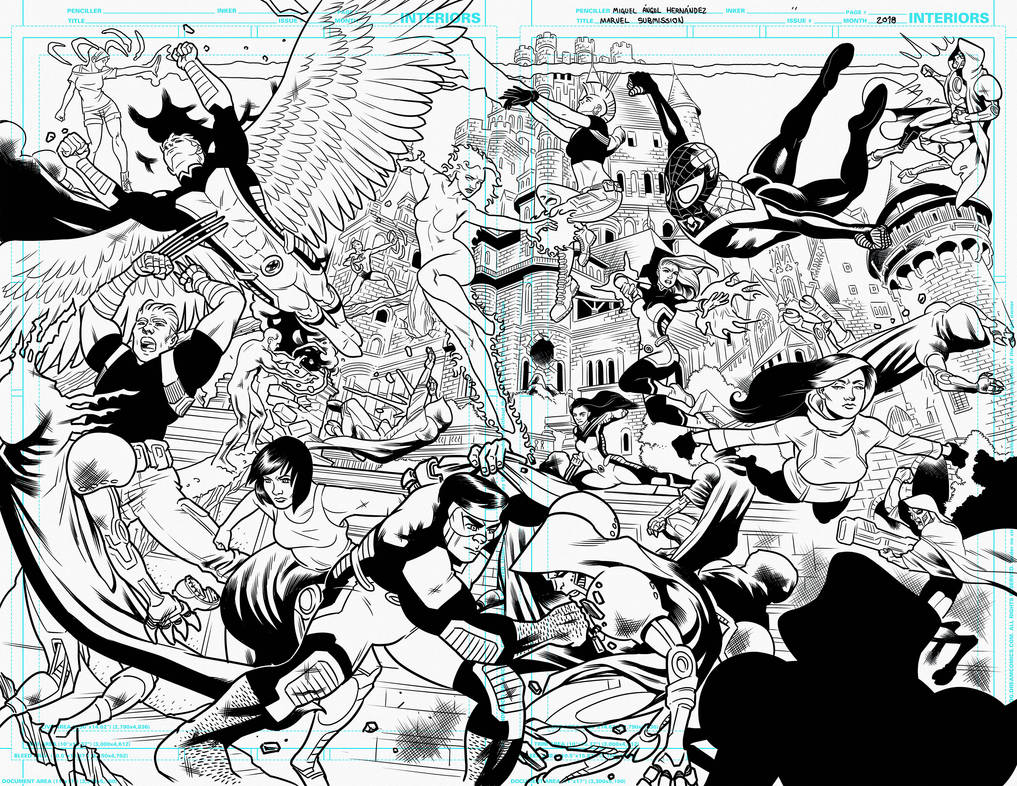 Marvel sample ink 1 by miguelangelh on DeviantArt