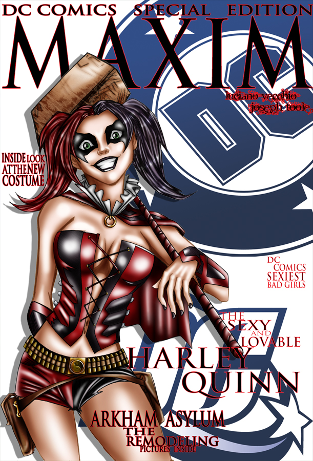 Harley Quinn Maxim Cover