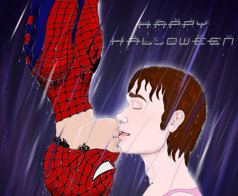 Klaine: The Spider-man Kiss