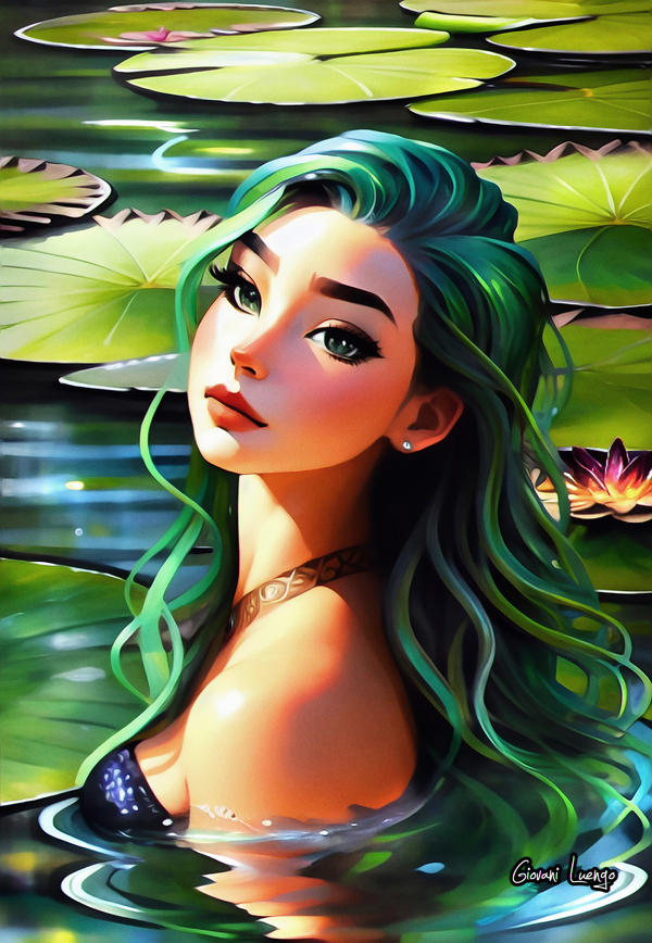 FAERIC - WATER LILY DRYAD  I