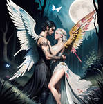 THE LOVE OF EROS AND PSYCHE - ACE OF CUPS by ARSLUMIEL