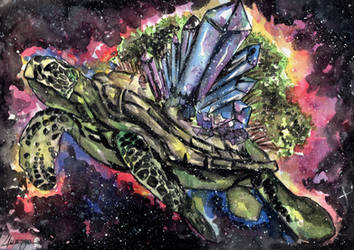Cosmic Turtle Island - The Kosmokrator by Lugfrancis