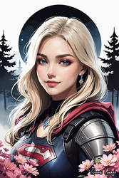 SUPERGIRL FAIRYTALE PORTRAIT-I by beliebelcan