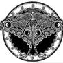 Luna Moth Mandala Design