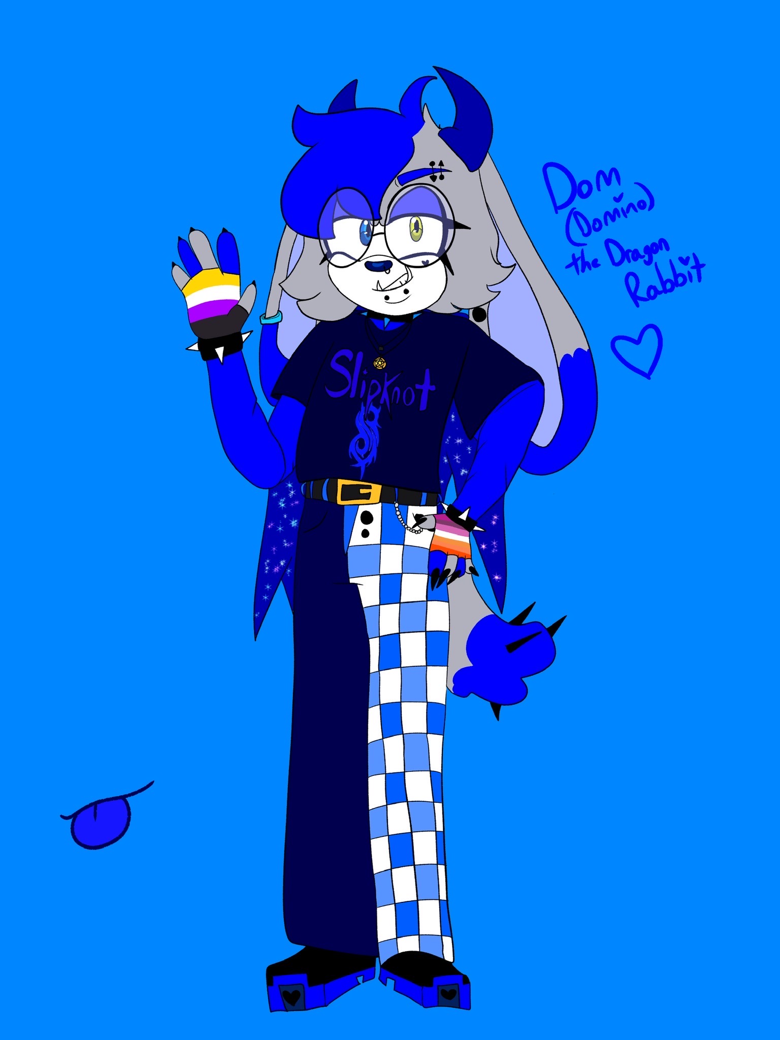 Domcratic Rabbit Dom the Dragon-Rabbit by dominobunnii on DeviantArt